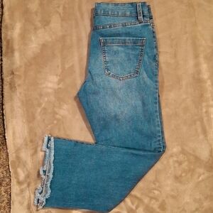 dip cropped flare jeans